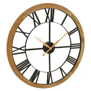 Interiors by Premier Vitus Black Metal Wall Clock