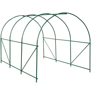 Greenhouse - polytunnel with 6 windows, 343 x 200 x 200 cm - 343 x 200 x 200 cm