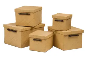 Pandanus Natural Bamboo Storage Boxes