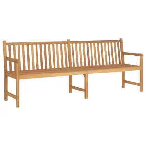 Berkfield Garden Bench 228 cm Solid Teak Wood