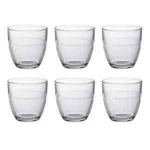 Duralex - Gigogne Glass Tumblers - 160ml Drinking Glasses for Water, Juice - Pack of 6