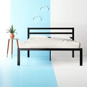 Christiano Metal Bed Frame with Headboard Kingsize (5')