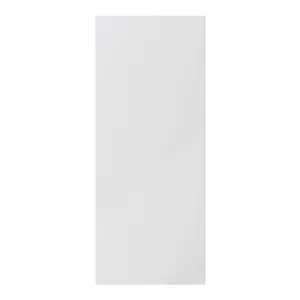 GoodHome Stevia Gloss grey Slab Tall larder Cabinet door (W)600mm (H)1467mm (T)18mm