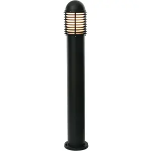 4 PACK Outdoor IP44 Bollard Light Matt Black 1000mm Lamp Post Garden Driveway