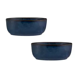 Mason Cash Reactive Blue Oval Pie Dishes (set of 2) (Set of 2)