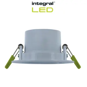 LED Downlights IP44 Tiltable 5.5W 550LM 3000/4000/6500K Switchable CCT Dimmable - Satin  (2 Pack)