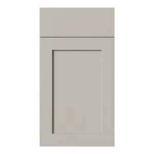 Tydeman Matt pebble Shaker Drawerline Cabinet door (W)400mm (H)720mm (T)20mm