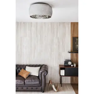 Lucide Pearl Modern Flush Ceiling Light 50cm - 6xG9 - Chrome