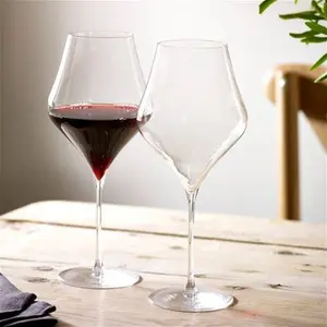 Dunelm Set Of 2 Ballet Red Wine Glasses, Modern, Clear