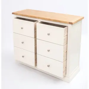 Castelli 6 Drawer Chest of Drawers Chrome Knob