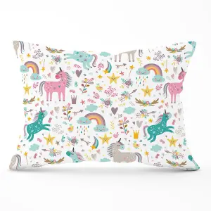 Unicorn And Rainbows Cushions 33cm x 48cm