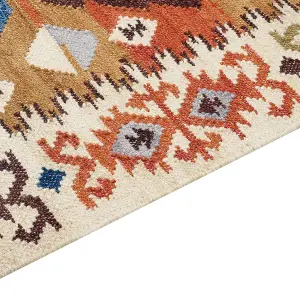 Wool Kilim Area Rug 200 x 300 cm Multicolour VOSKETAP