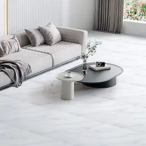 10Pcs PVC Flooring Tiles Stone Grain Design for Stylish Indoor Surfaces, 30x30cm