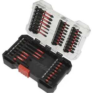 Comprehensive 38 Piece Impact Grade Power Tool Bit Set with Durable S2 Steel Bits and Storage Case