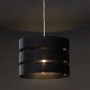 Trio Midnight blue Pendant Light shade (D)35cm