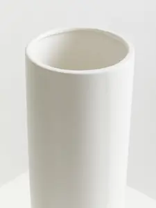 Interiors by Premier Lightweight Ceramic Design White Vase, Spacious Flower Ceramic Vase, Sleek And Sturdy Vase For Flowers