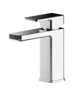 Vanity Basin Unit, Tap, and Toilet Set - Gloss White/Chrome