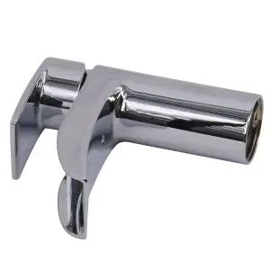 Rinse Bathrooms Chrome Basin Taps Waterfall Round Bathroom Sink Taps Mixers Cloakroom Brass with Hoses