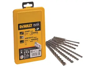 DEWALT Elite Series Carbide SDS+ 7pc Drill Bit Set