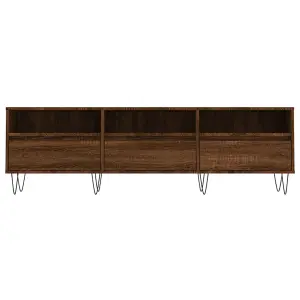 Berkfield TV Cabinet Brown Oak 150x30x44.5 cm Engineered Wood