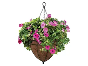 Hanging Basket Cone 14" - Leaf Design