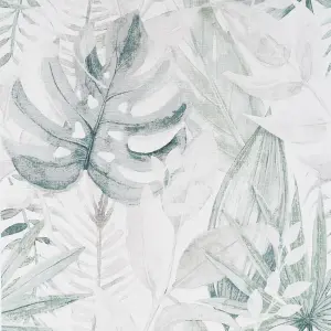 Arthouse Chalky Tropical Soft Navy Wallpaper