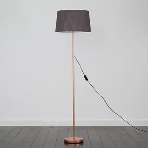 ValueLights Modern Standard Floor Lamp Base In Copper Metal