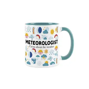 Meteorologist Mug - Weather Sunshine Humourous Trades Funny Novelty Gift - Tea/Coffee Hot Drinks Ceramic Blue Cup Present