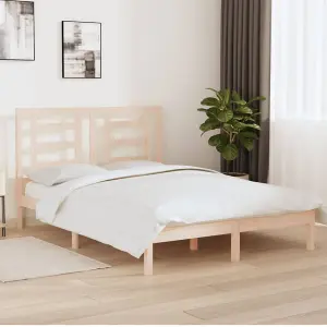 Berkfield Bed Frame Solid Wood Pine 160x200 cm