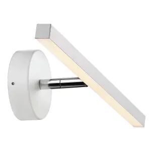 Nordlux Ip S13 40 Indoor Bedroom Living Dining Hallway Wall Light In White (Height) 9cm