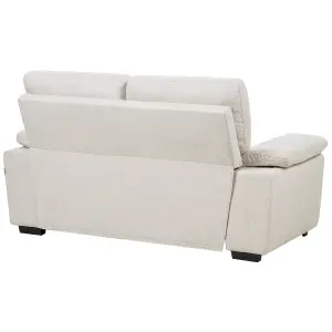 2 Seater Fabric Sofa Light Beige VOGAR