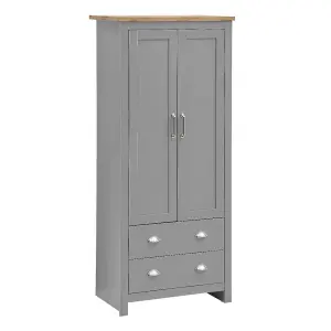 Lisbon 2 Door Double Wardrobe 2 Drawers