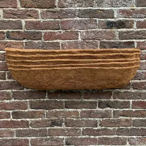 Pack of 5 Coco Wall Trough Planter Liner (75cm)