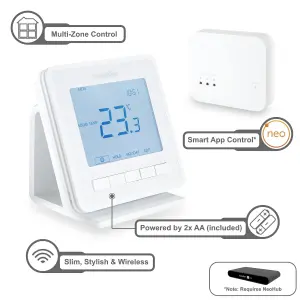 Heatmiser Neoair Bundle - Neoair v3 White / RF Switch / NeoAir Stand