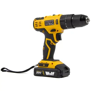 20v Combi Drill Driver Wolf Cordless with Battery & Charger