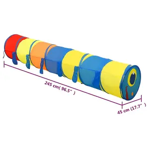 Berkfield Children Play Tunnel Multicolour 245 cm Polyester