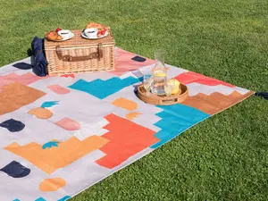 Picnic Blanket KAMBAR 150 x 200 cm Multicolour