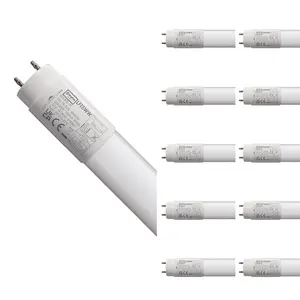 Crompton Lamps LED 5ft T8 Tube 22W (10 Pack) Warm White Opal