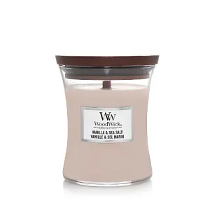 WoodWick Candle Vanilla & Sea Salt Medium Hourglass