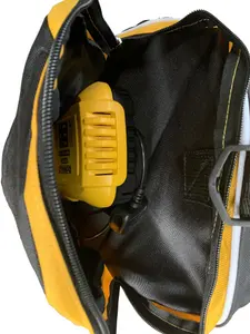 Dewalt Tool Bag 18" 46cm Toolbag Yellow Black Open Top DIY Gym Tools Holdall