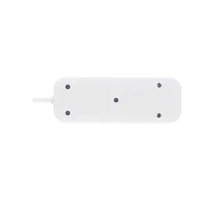 Masterplug White 13A 2 socket Travel extension lead with USB, 0.45m