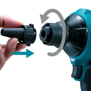 Makita DAS180Z 18v Brushless Dust Blower Inflator Deflator LXT + 5 Nozzles +Tube