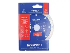 EdgePoint EDGDBGP10115 GP10115 General-Purpose Diamond Blade 115mm EDGDBGP10115