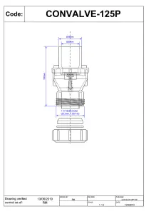 McAlpine CONVALVE-125P Convalve Non-Return Valve with .25" Plain Tail x .25" Universal Outlet