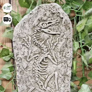 Wall Plaque Stone Cast Jurassic Design