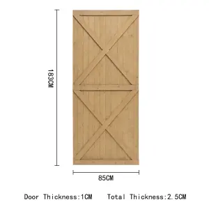 Pine Wooden Garden Gate Side Opening Gate  Pedestrian Side Entry Door with Latch W 85 cm