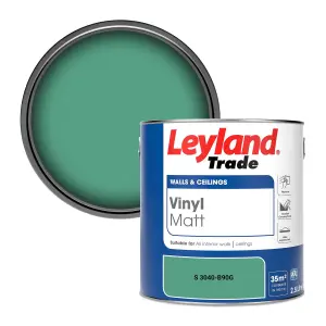 Leyland Trade Vinyl Matt Walls & Ceilings Emulsion Paint (S 3040-B90G) 2.5L