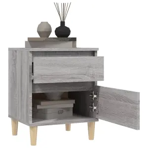 Berkfield Bedside Cabinets 2 pcs Grey Sonoma 40x35x50 cm