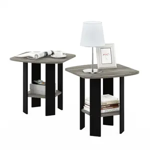 Alastair Side Table (Set of 2) Black / French Oak