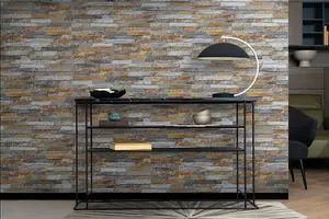 Splitface Multicolour patterned stone cladding - Mont Blanc Rugine - MyDecorativeStone - 7 Boxes, 3.1m2